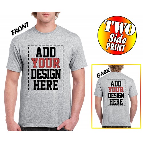 Personalised t shirts 2024 front and back